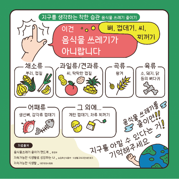 음식물쓰레기 줄이기 교육자료3(7월)